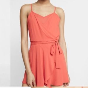 Express red/orange romper gently used.
